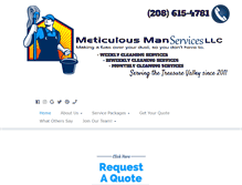 Tablet Screenshot of meticulousmanservices.com